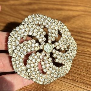 Vtg Kandell Marcus rare Rhinestone Pinwheel